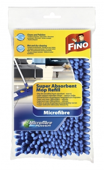 Fino Mop Microfibra Rezerva Albastru Fino imagine 2022 depozituldepapetarie.ro