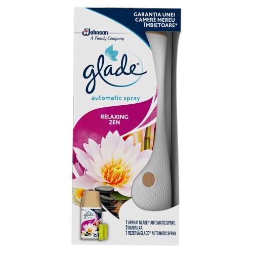 Glade Automatic Spray Aparat Relaxing Zen Glade imagine 2022 depozituldepapetarie.ro