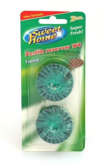 Poza SWEET Pastile Rezervor WC 2 buc Forest 50g