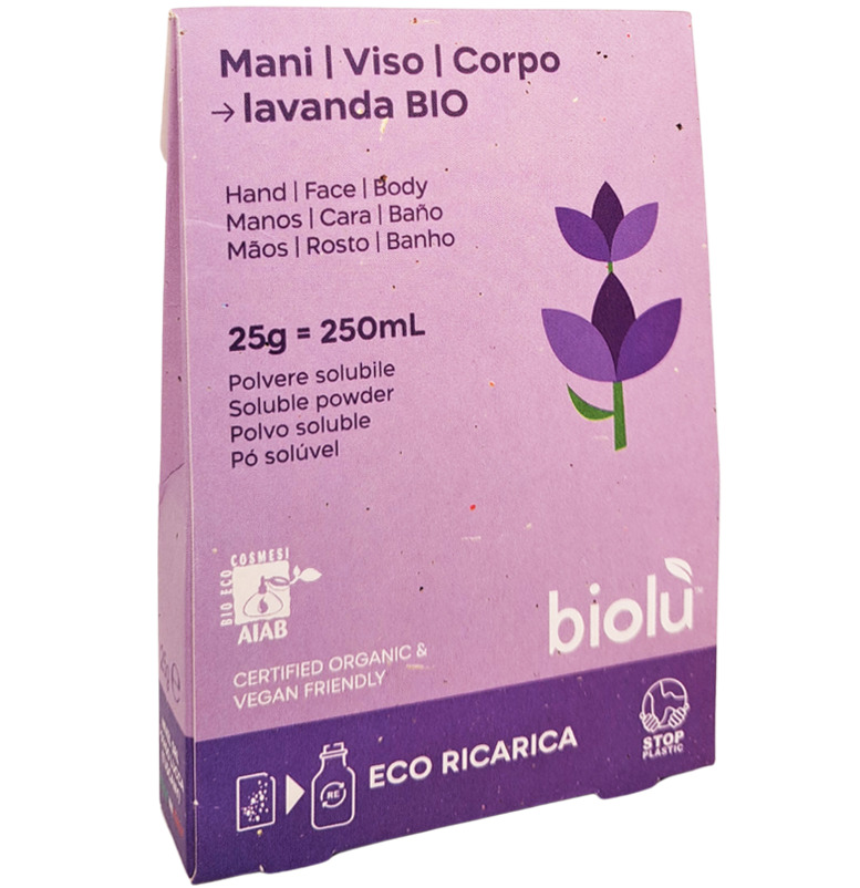 Sapun lichid cu lavanda bio pudra 25g  eco-refill  Biolu