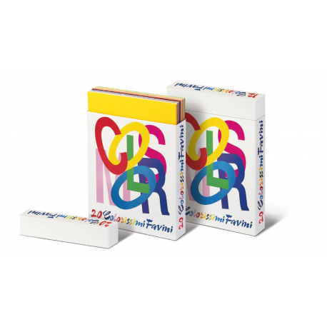 Carton color asortat 50x70cm prisma favini-set cu 200 coli 
