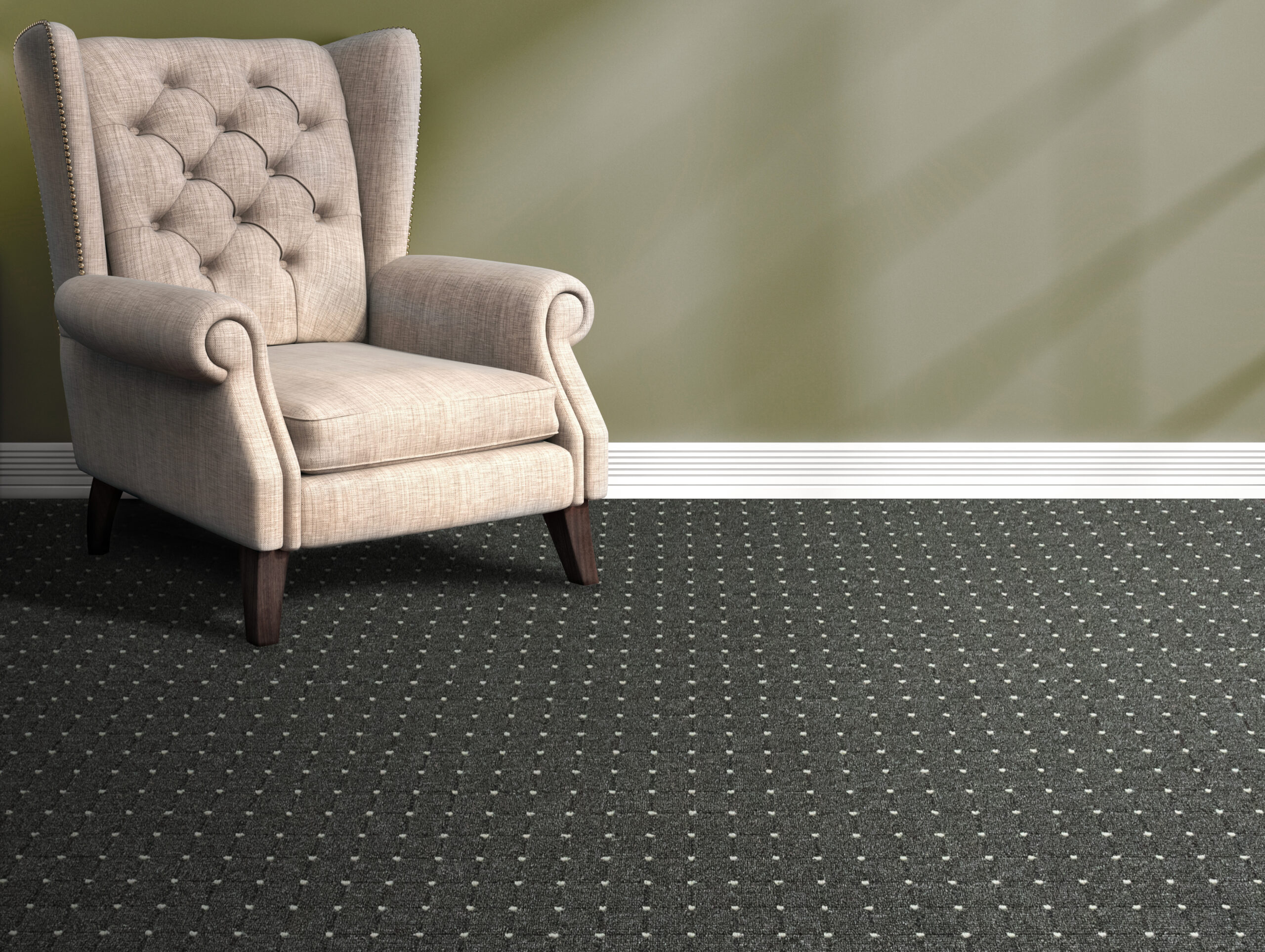 Mocheta Stanford gri fir buclat inaltime 7 mm pentru interior