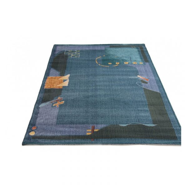 Poza Covor Gobi 10125/2900 Navy albastru dreptunghiular 60 x 105 cm