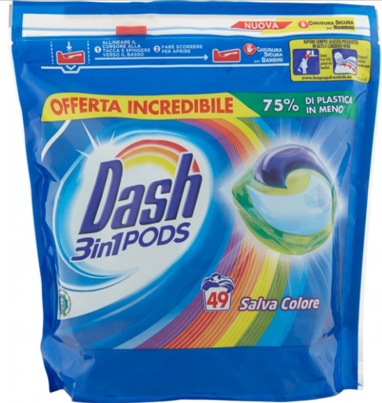 Dash Color Detergent De Rufe Capsule 49 Buc/Set 2021 sanito.ro