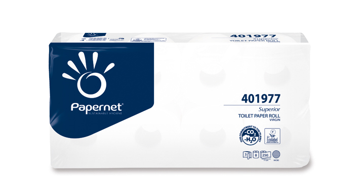 Hartie igienica rola mica 3 straturi 27 5 m 8 role/pachet 9 pachete/bax papernet