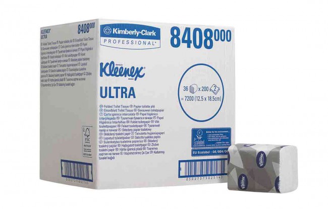 Hartie igienica Kleenex Ultra bulk 2 str  36 pachete / bax  200 buc / pachet