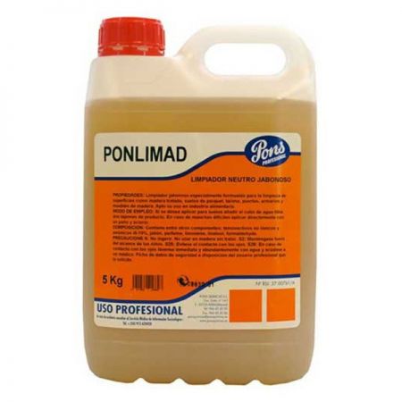 Ponlimad manual - detergent profesional concentrat pentru lemn si parchet 5l asevi