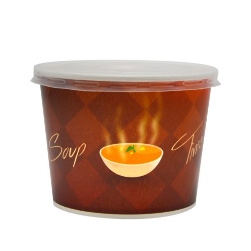 Castron supa + capac soup time 520 gr 50 buc/set