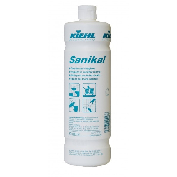 SANIKAL Manual- Detergent pentru obiecte sanitare 1 L Kiehl Kiehl imagine 2022 depozituldepapetarie.ro
