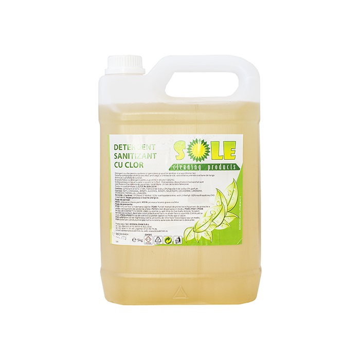 Detergent sanitizant cu clor pentru suprafete  AQAS  10L