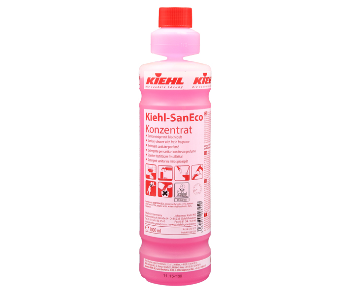 SANECO CONCENTRAT Manual – Detergent pentru obiecte sanitare cu parfum proaspat 1 L Kiehl Kiehl