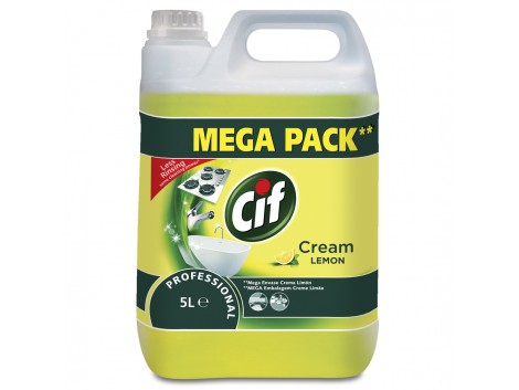 Crema de curatat non-abraziva Cif Professional Lemon 5L Cif imagine 2022 depozituldepapetarie.ro