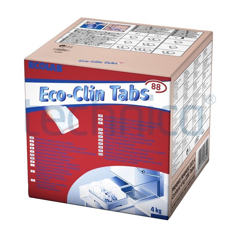 Poza ECOCLIN TABS 88 - Pastile pentru masinile de spalat vase 4kg Ecolab - 200 pastile