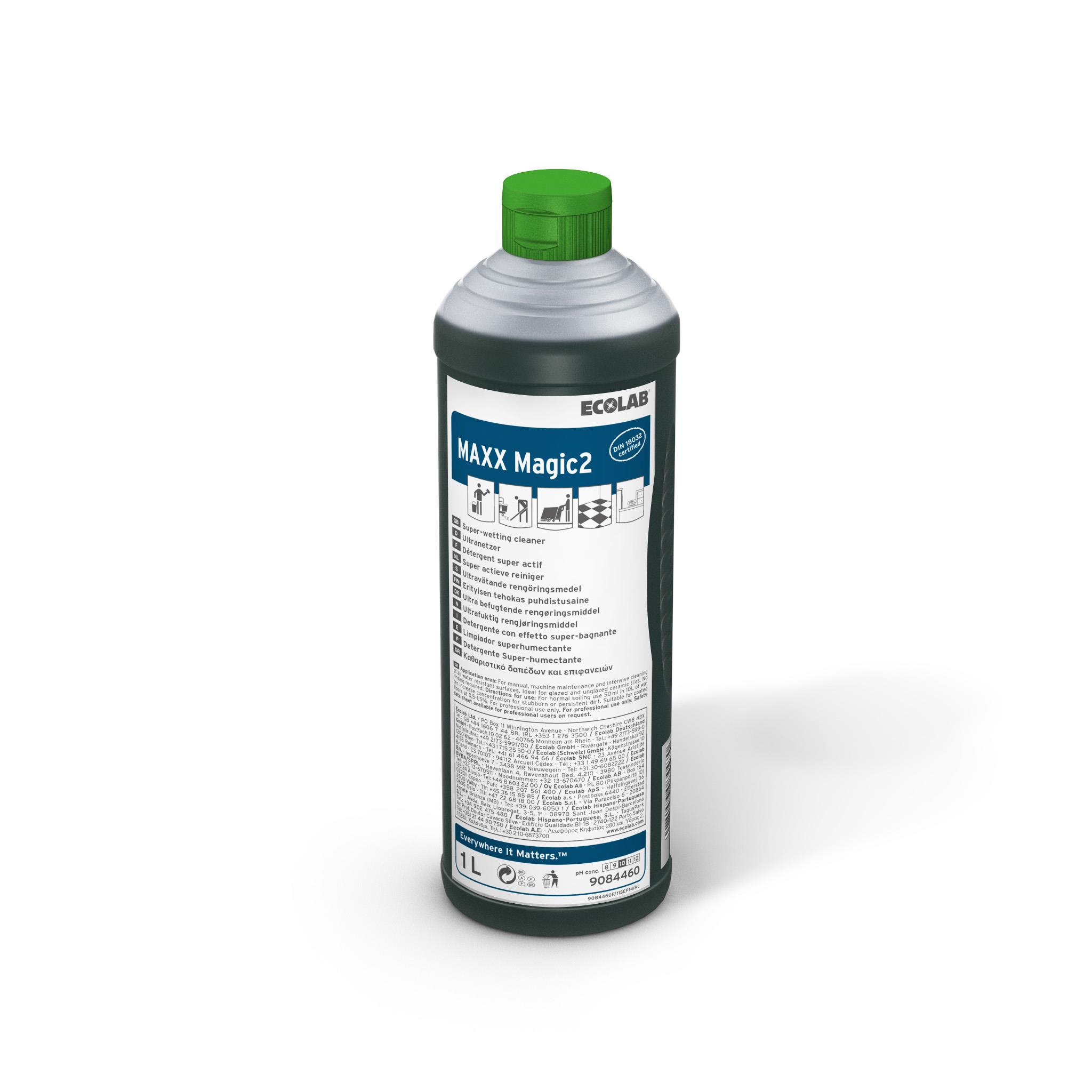 Detergent superumectant universal Manual/Automat de inalta performanta MAXX2 MAGIC 1L Ecolab – Ecologic EcoLab imagine 2022 depozituldepapetarie.ro