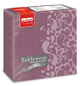 Servetele de masa din airlaid  40x40 cm  Drops Garnet Red  FATO  50 buc / pachet
