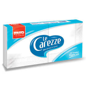 Servetele 25x25 cm 2 straturi albe le carezze fato