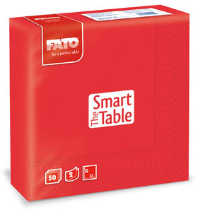 Servetele 33×33 cm 2 straturi Smart Table Red Fato FATO