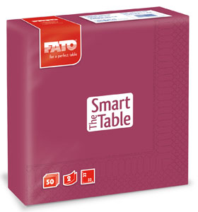 Servetele 33x33 cm  2 straturi  Smart Table Bordeaux  Fato