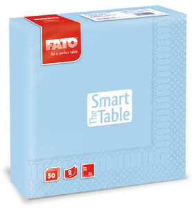 Servetele 33×33 cm 2 straturi Smart Table Light Blue Fato sanito.ro imagine 2022 caserolepolistiren.ro