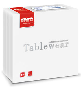 Servetele din airlaid 40x40 cm  White  FATO