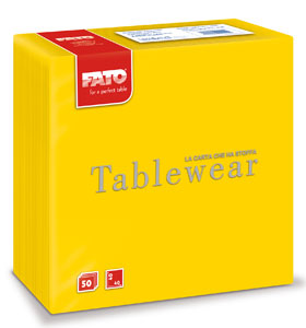 Servetele din airlaid 40x40 cm  Yellow  FATO
