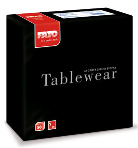 Servetele din airlaid 40x40 cm  Black  FATO