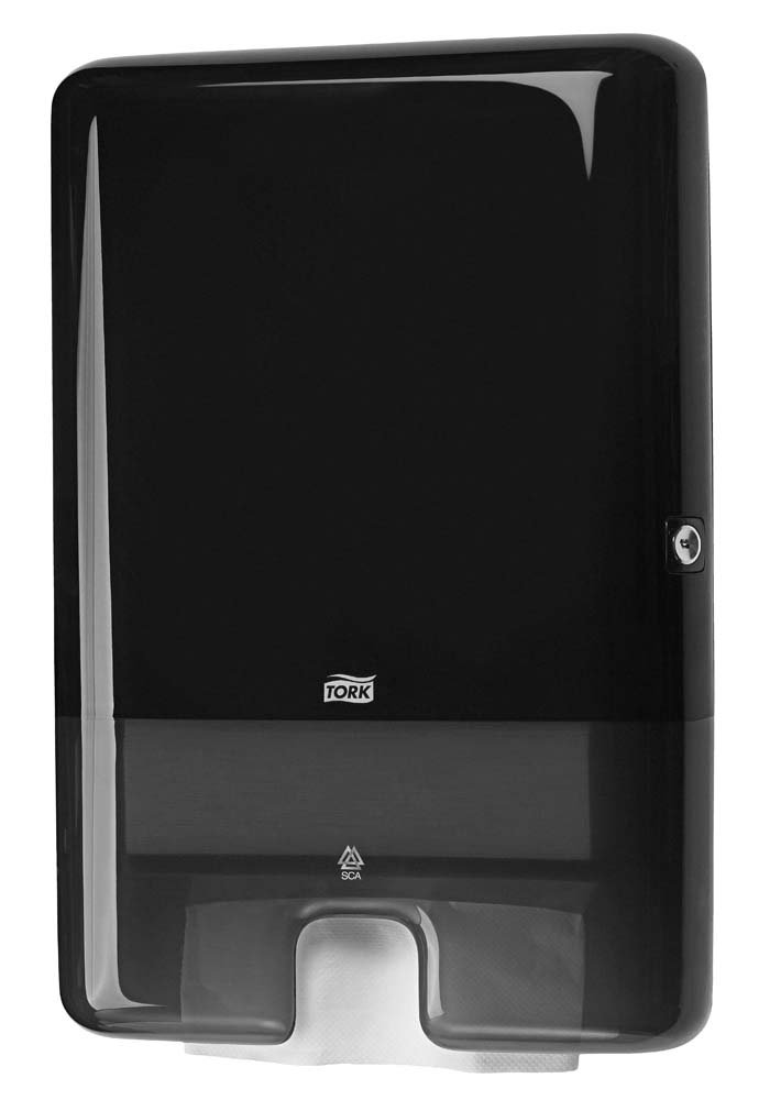 Dispenser servetele Xpress mare Tork Z fold negru capacitate 500 servetele sanito.ro