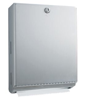 Dispenser inox satinat prosoape hartie pliate seria Clasic Bobrick