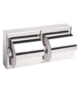 Suport dublu pentru rola hartie igienica inox lucios bobrick