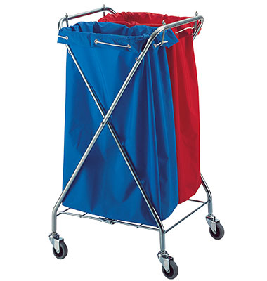 Carucior Vermop  reziduuri X-Form cu suport sac  pentru saci 70l