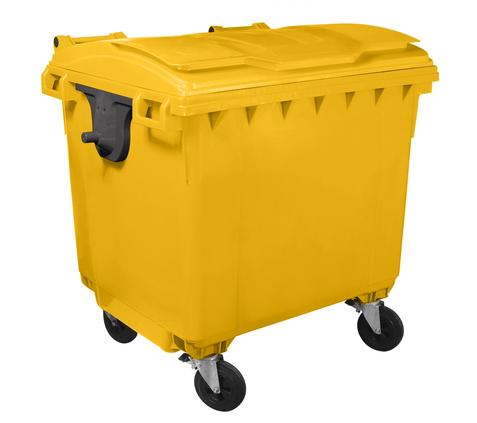 Container HDPE CLF 1100L cu capac plat - Transportul NU este inclus