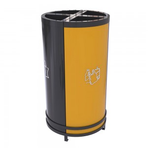 Helsinki b cosuri pentru reciclare cu aspect modern pentru zonele publice 80l