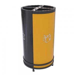 Poza HELSINKI B Cosuri pentru reciclare cu aspect modern pentru zonele publice 80L