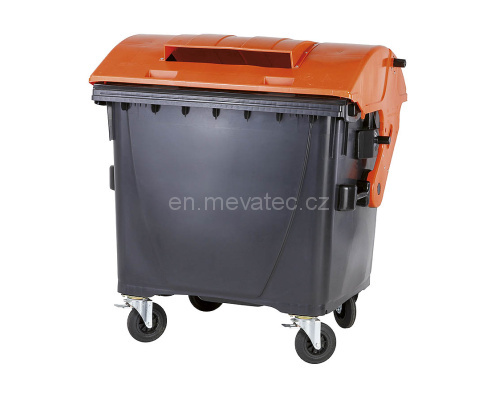 Eurocontainer din plastic 1100L capac rotund fara inchizatoare pentru capac – colectare ambalaje SULO – Transport Inclus 1100L