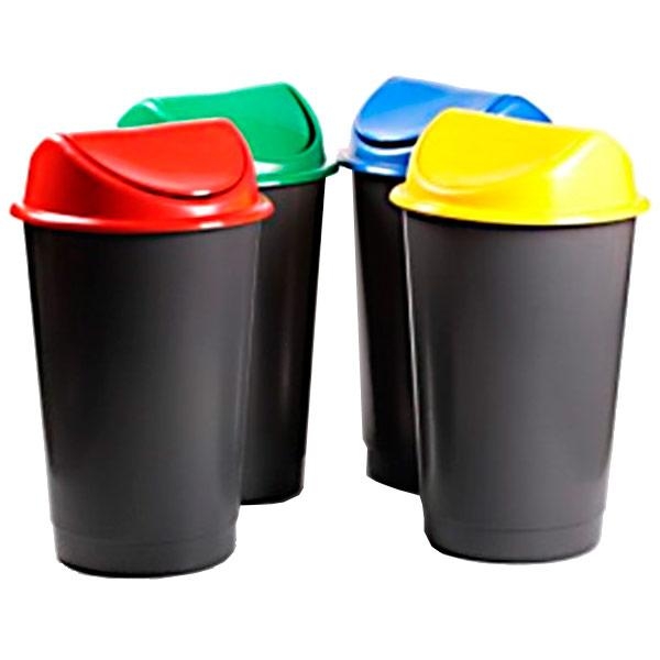 Cos de gunoi de tip Flip Flap – 60 litri AQAS imagine noua