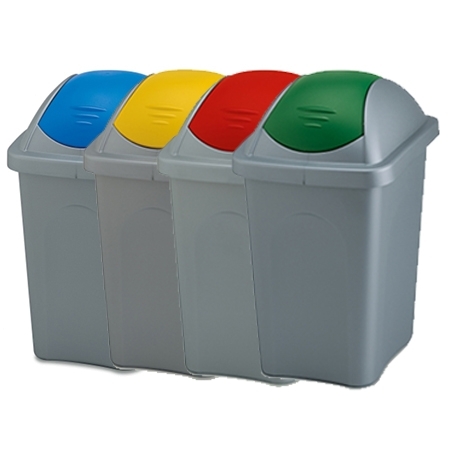 Cos gunoi multipat colectare selectiva - 60 litri