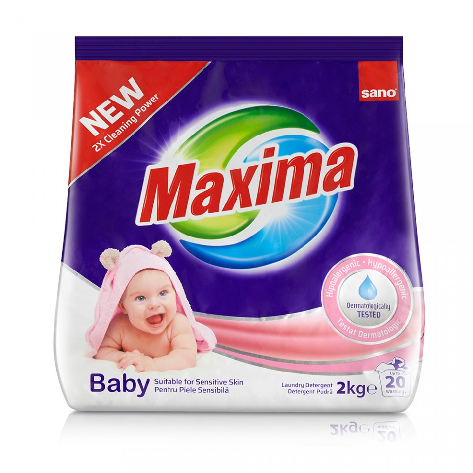 Detergent pudra sano maxima baby (20sp) 2kg