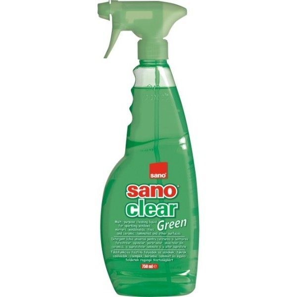 Detergenti geamuri Sano Clear Green Trigger 1L sanito.ro imagine 2022 depozituldepapetarie.ro