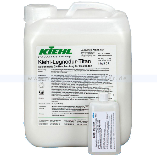 LEGNODUR TITAN Manual -Produs protector bicomponent produce un film mat-transparent 5L Kiehl