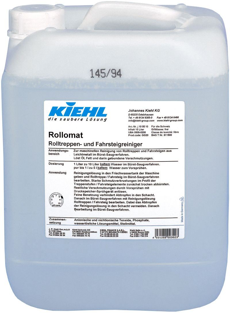 ROLLOMAT-detergent pentru scari rulante  j100510  Kiehl 10L