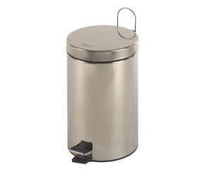 Cos gunoi circular 5L cu pedala cu maner exterior inox finisaj satinat Mediclinics