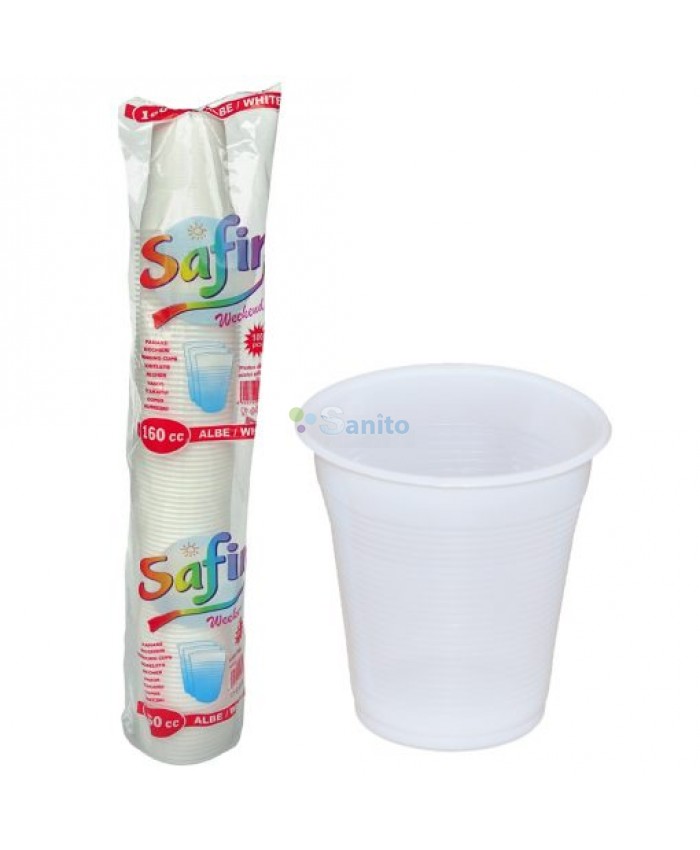 Pahare plastic premium 200 cc 100 buc/set