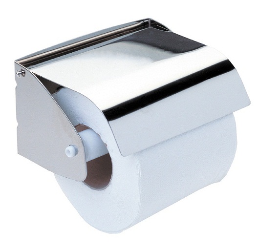Suport rola hartie igienica  cu capac  inox satinat  Mediclinics