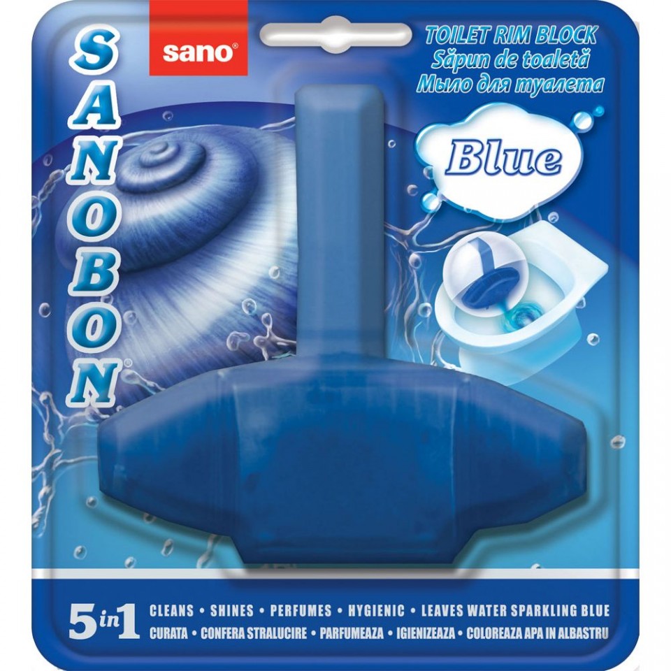 Sano bon blue regular 5in1 55g odorizant vas toaleta