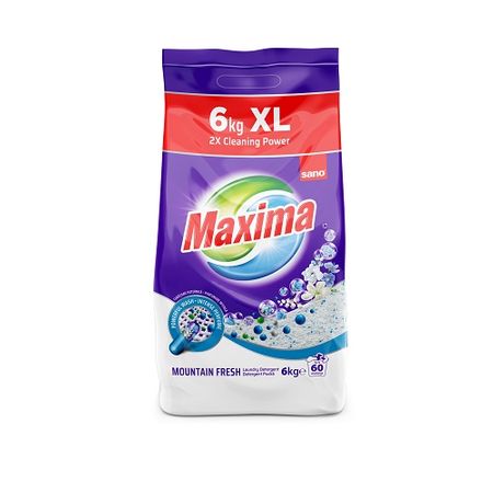 Detergent pudra Sano Maxima Mountain Fresh 6kg sanito.ro imagine 2022 caserolepolistiren.ro