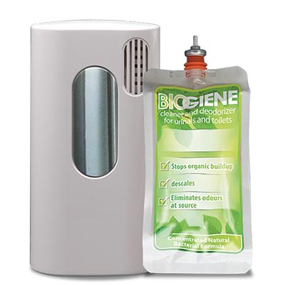 Dozator pentru dezinfectare vas toaleta BioGenius Hygiene Vision