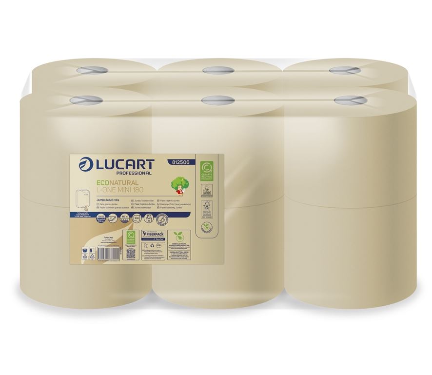 hartie igienica milde relax purple 3 straturi 32+8 role Hartie igienica 2 straturi EcoNatural L-ONE MINI 180 LUCART 800 portii/ role 12 role/ pachet