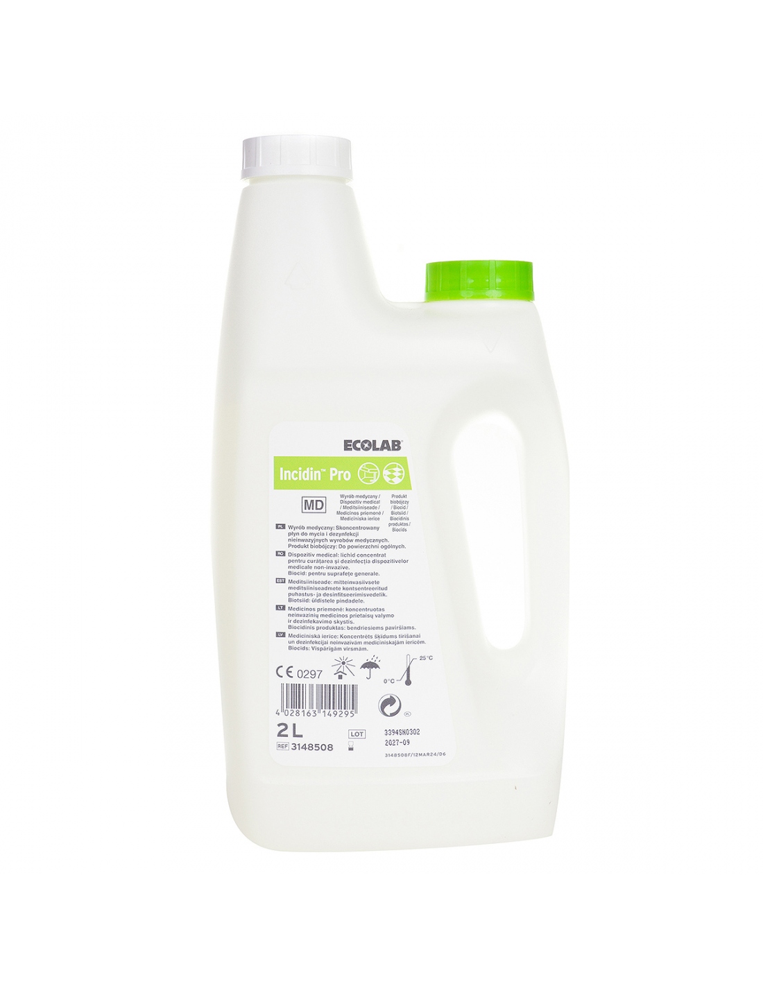 Detergent Dezinfectant Incidin Pro pentru unitati sanitare  Ecolab  2l  cu aviz biocid