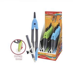 Compas de plastic cu capac de protectie  cu creion HB  KEYROAD