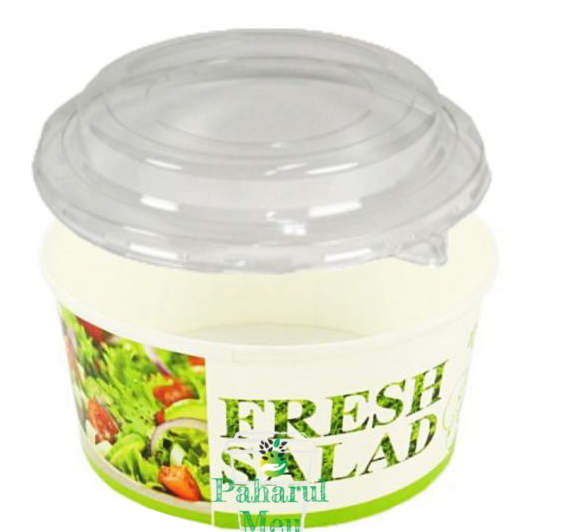 Set de 100 bucati Cutie salata 1250CC 1200 ml Capac 100 imagine noua